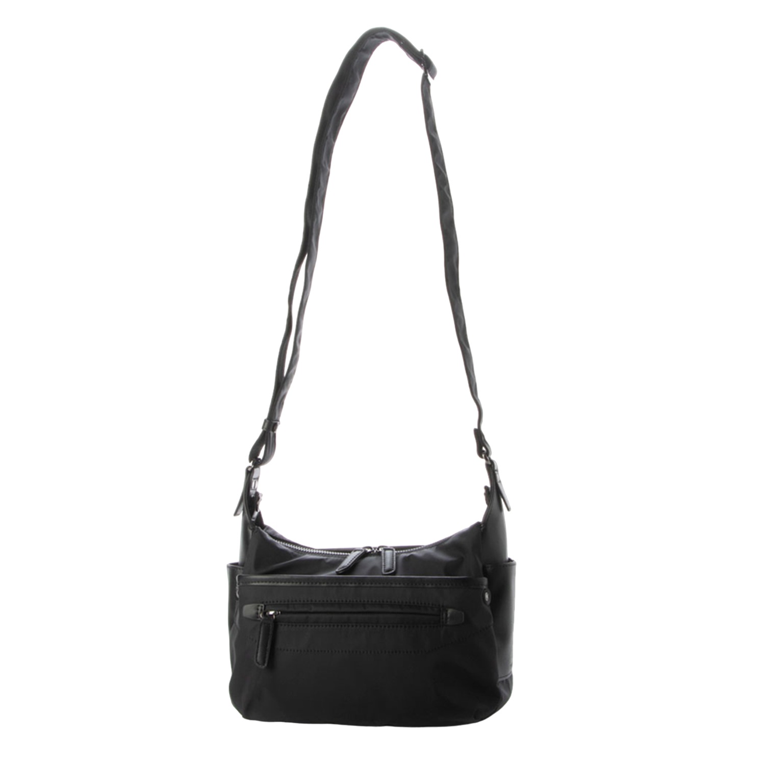 ショルダーバッグ レディース 斜めがけ ナイロンタフタ リサイクルレザー デイリーポシェット 20-027-01 ショルダーバッグ レディース 斜めがけ ナイロンタフタ リサイクルレザー デイリーポシェット 20-027-01