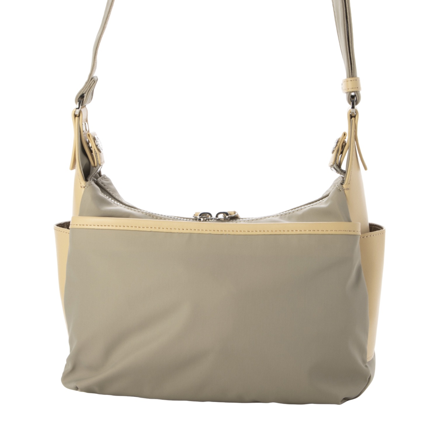 ショルダーバッグ レディース 斜めがけ ナイロンタフタ リサイクルレザー デイリーポシェット 20-027-01 ショルダーバッグ レディース 斜めがけ ナイロンタフタ リサイクルレザー デイリーポシェット 20-027-01