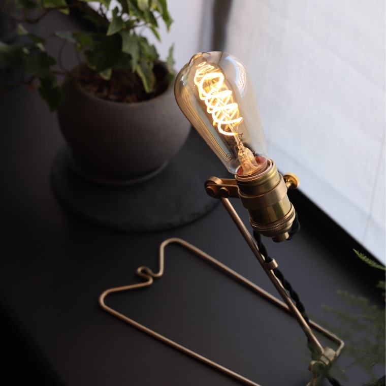 ケルン ジョイントランプ E26用 真鍮ランプ かわいい 卓上ライト ウォールランプ スタンドライト