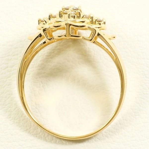 K18 18金 YG リング 指輪 11.5号 ブラウンダイヤ 0.50 ジュエリー 中古 K18 18金 YG リング 指輪 11.5号 ブラウンダイヤ 0.50 ジュエリー 中古