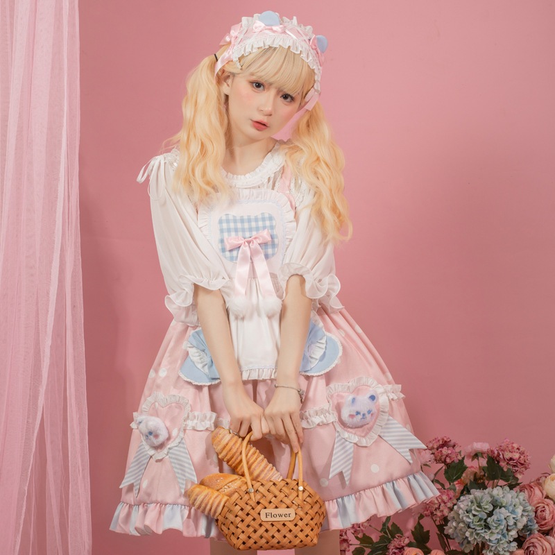 【イベント期間限定 40% オフ】星紗恋曲lolitaスカート正規品韓国jsk三段式ケーキスカート豆緑lolitaコスプレワンピース 【イベント期間限定 40% オフ】星紗恋曲lolitaスカート正規品韓国jsk三段式ケーキスカート豆緑lolitaコスプレワンピース