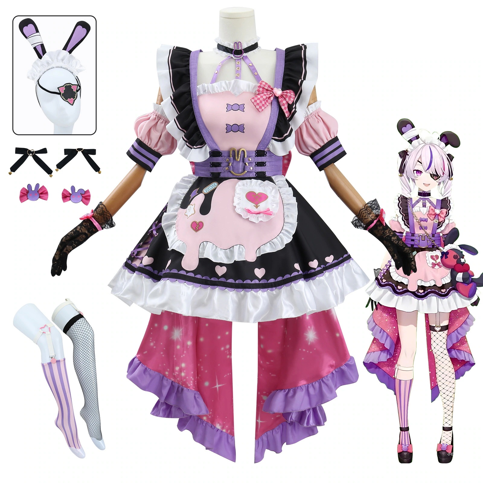 「にじさんじ」マリア マリオネット Maria Marionette 2.0 ILUNA コスプレ にじさんじ セットアップ YouTuber VTB Virtual YouTuber 「にじさんじ」マリア マリオネット Maria Marionette 2.0 ILUNA コスプレ にじさんじ セットアップ YouTuber VTB Virtual YouTuber