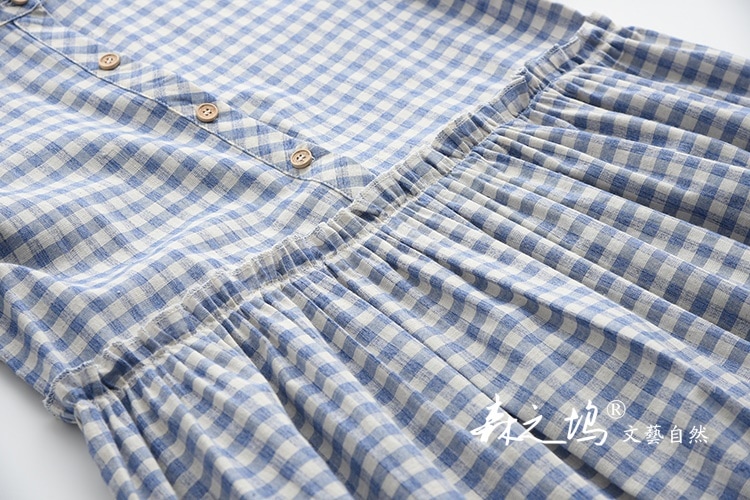 1005.シンプルチェック柄ワンピース(ピンク) 1005.シンプルチェック柄ワンピース(ピンク)