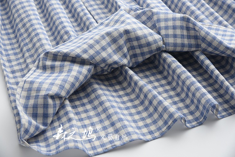 1005.シンプルチェック柄ワンピース(ピンク) 1005.シンプルチェック柄ワンピース(ピンク)