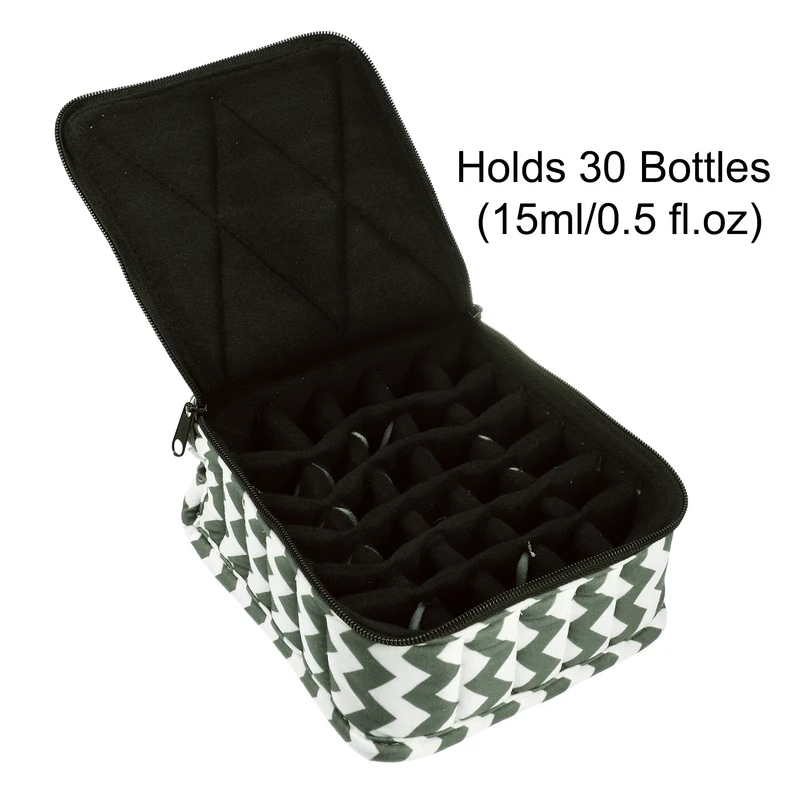 VOcoste-キャリングケース30本,ポータブルトラベル,ダブルレイヤー,マニキュアケース,化粧品収納,オーガナイザーケース