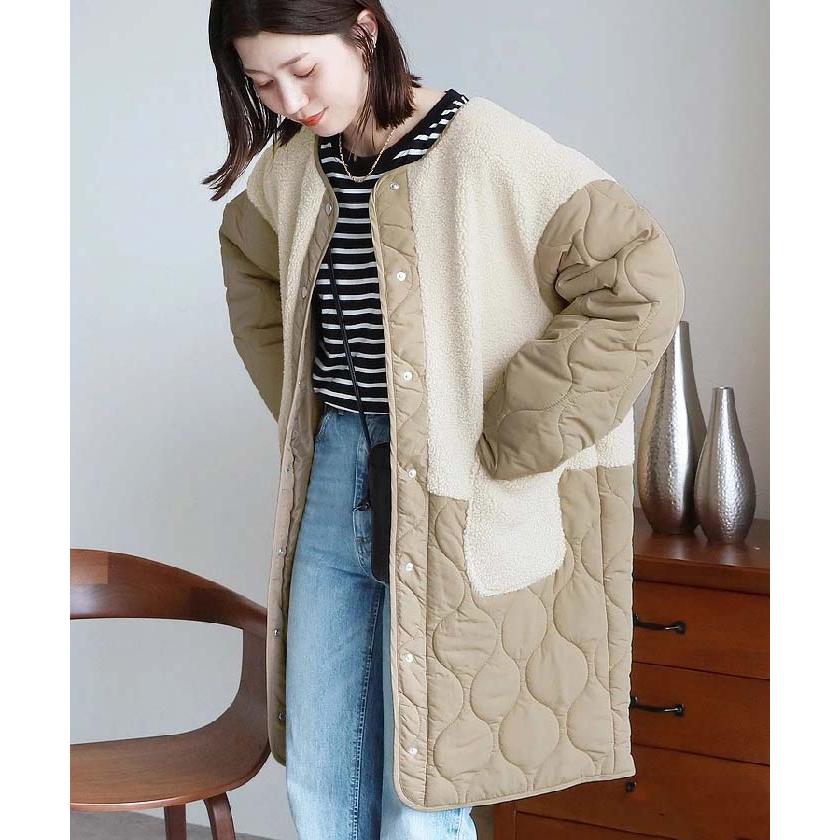 コート レディース 秋冬 ボア キルティング 切り替え ノーカラー ボア コート キルティング コート スエードコート ボア アウター ふわふわ もこもこ 冬 秋 ビッ コート レディース 秋冬 ボア キルティング 切り替え ノーカラー ボア コート キルティング コート スエードコート ボア アウター ふわふわ もこもこ 冬 秋 ビッ