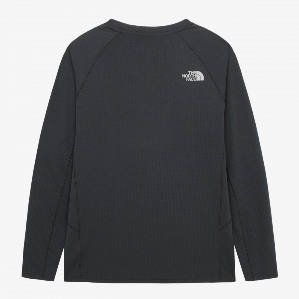 [ノースフェイス公式] NT7TR02B メンズビースティーロングスリーブラウンドTシャツ_チャコール