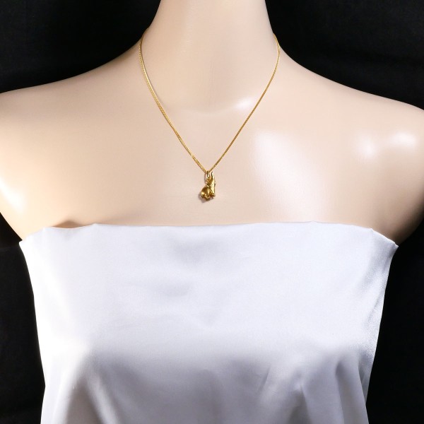 K18 18金 YG イエローゴールド ネックレス 総重量約3.9g 約40cm ジュエリー 中古 K18 18金 YG イエローゴールド ネックレス 総重量約3.9g 約40cm ジュエリー 中古