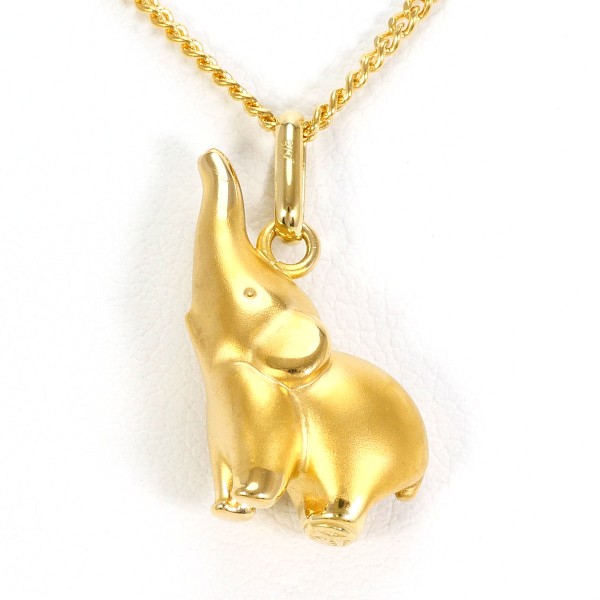 K18 18金 YG イエローゴールド ネックレス 総重量約3.9g 約40cm ジュエリー 中古 K18 18金 YG イエローゴールド ネックレス 総重量約3.9g 約40cm ジュエリー 中古