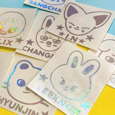 【オーダーページ】Straykids スキズペンライトステッカー スキズ (ハートver.) ペンライトステッカー / メンバー別8種選択