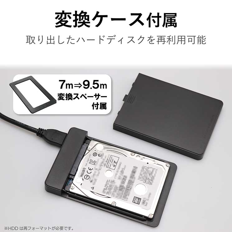 内蔵2.5インチ SSD 960GB 耐衝撃 USB3.1 Gen1 ケーブル付属