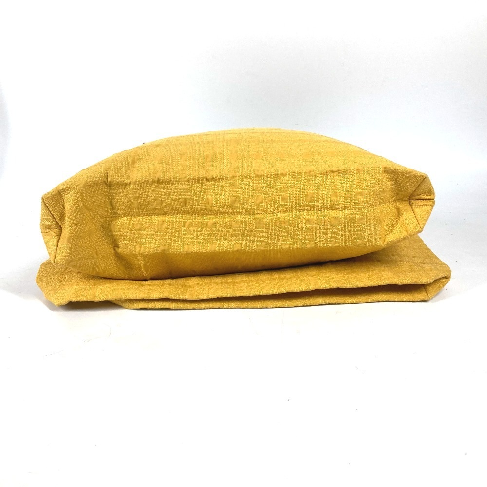 ショルダーバッグ アメダバカバドゥポッシュ カバン 肩掛け トートバッグ キャンバス/レザー イエロー ショルダーバッグ アメダバカバドゥポッシュ カバン 肩掛け トートバッグ キャンバス/レザー イエロー