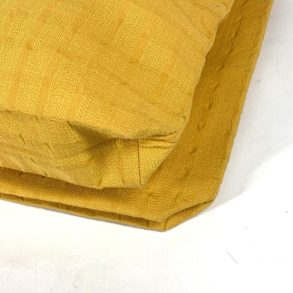 ショルダーバッグ アメダバカバドゥポッシュ カバン 肩掛け トートバッグ キャンバス/レザー イエロー ショルダーバッグ アメダバカバドゥポッシュ カバン 肩掛け トートバッグ キャンバス/レザー イエロー