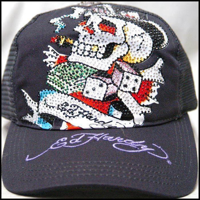^*^様 エドハーディー　キャップ Ed Hardy エドハーディー ED HARDY メンズ ブランド 刺繍