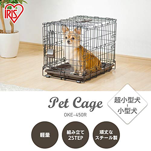アイリスオーヤマ 犬 猫 ケージ 折りたたみ アイアンブラック 超小型犬・猫用 幅34×奥行47×高さ38.5cm アイリスオーヤマ 犬 猫 ケージ 折りたたみ アイアンブラック 超小型犬・猫用 幅34×奥行47×高さ38.5cm