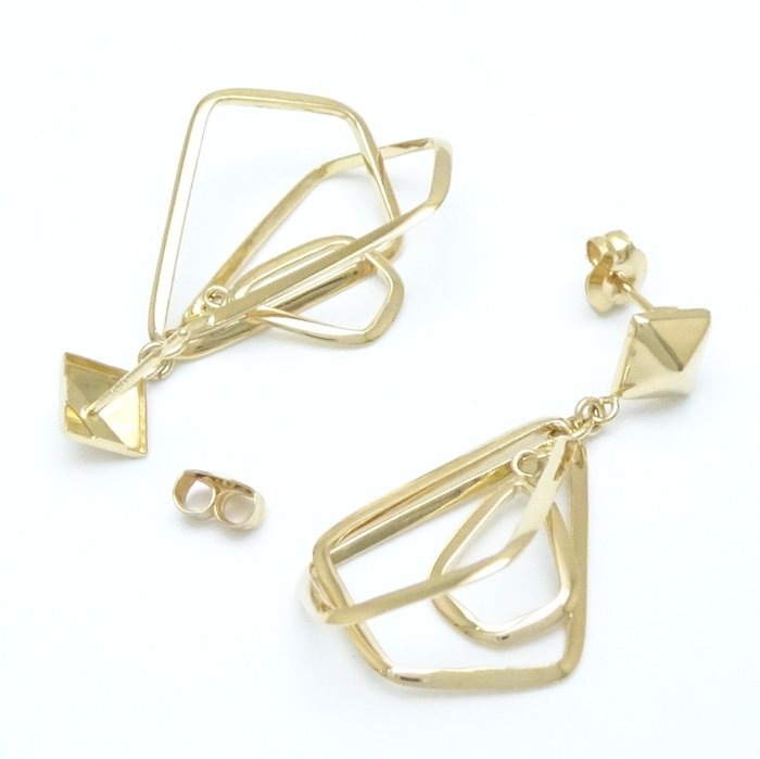 デザイン ピアス K18YG イエローゴールド/28059【中古】 デザイン ピアス K18YG イエローゴールド/28059【中古】