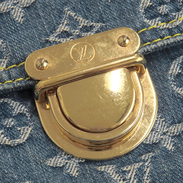 ルイヴィトン LOUIS VUITTON トートバッグ フラットショッパー モノグラムデニム モノグラムデニム ゴールド金具 ハンドバッグ 青 M95018 AS0093【中古】 ルイヴィトン LOUIS VUITTON トートバッグ フラットショッパー モノグラムデニム モノグラムデニム ゴールド金具 ハンドバッグ 青 M95018 AS0093【中古】