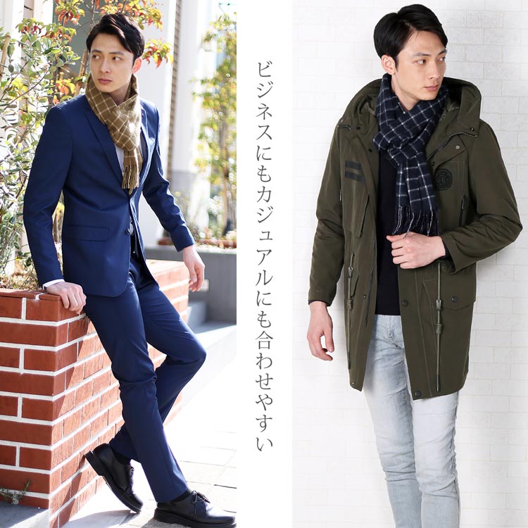 カシミヤマフラーチェック柄 ネコポス対応 カシミヤマフラーチェック柄 ネコポス対応