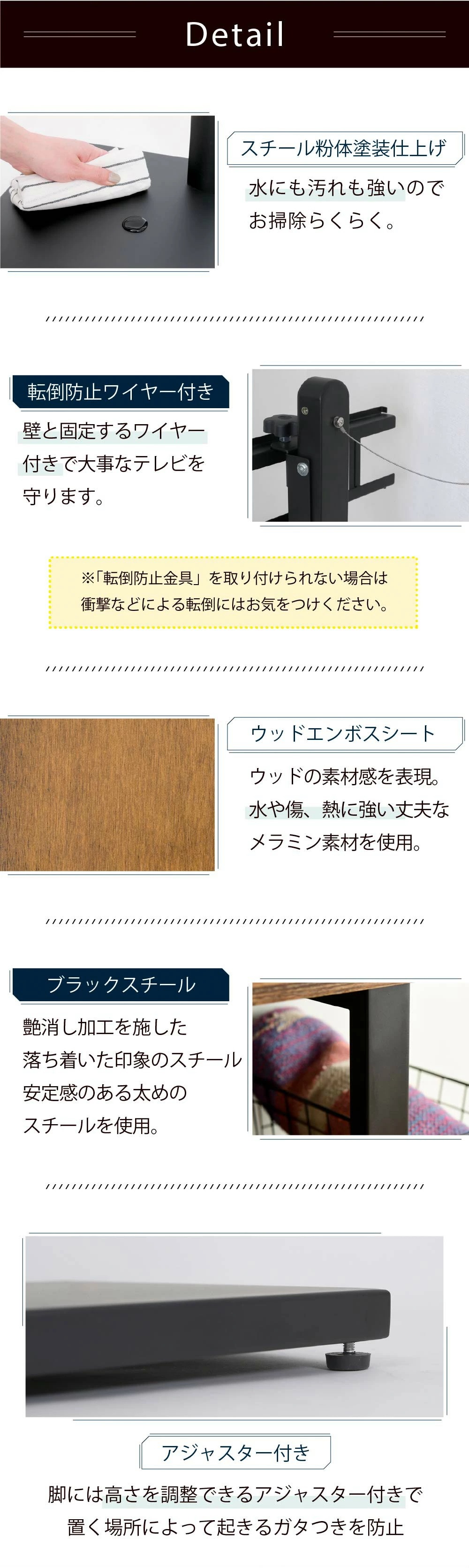 壁寄せ テレビスタンド ラック 2点セット 首振り 角度調整 高さ調整 32～50インチ テレビ台 壁掛け風 収納付き ラックセット 幅105 奥行30 高さ35 配線隠し 収納 対応 スイング