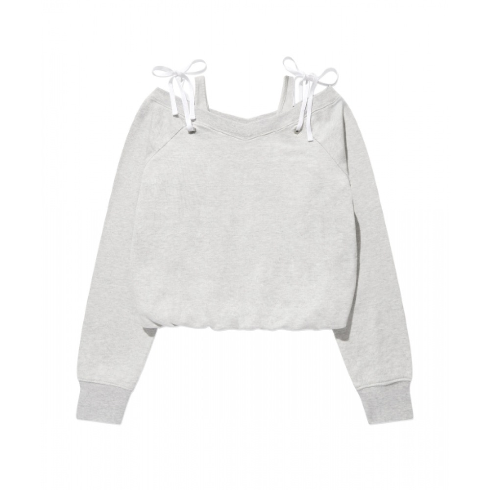 COVERNAT ウーマン オフショルダー トレーナー オートミール