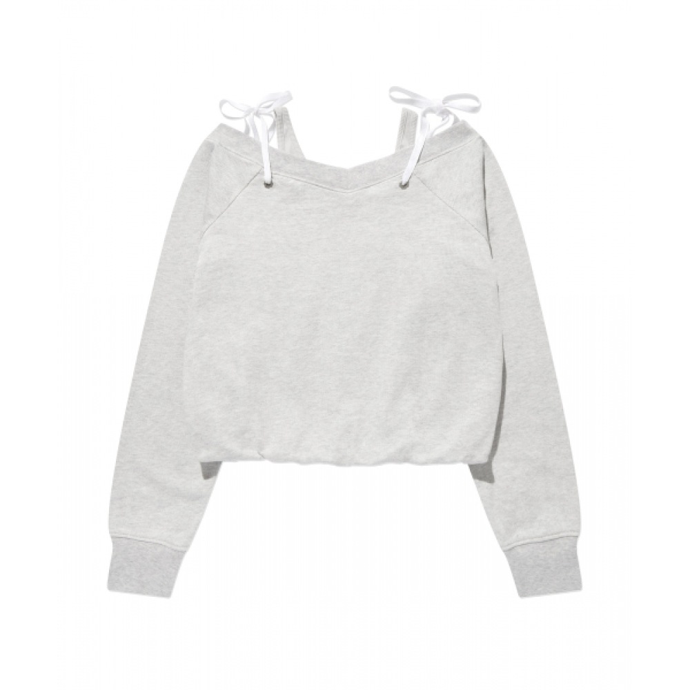 COVERNAT ウーマン オフショルダー トレーナー オートミール