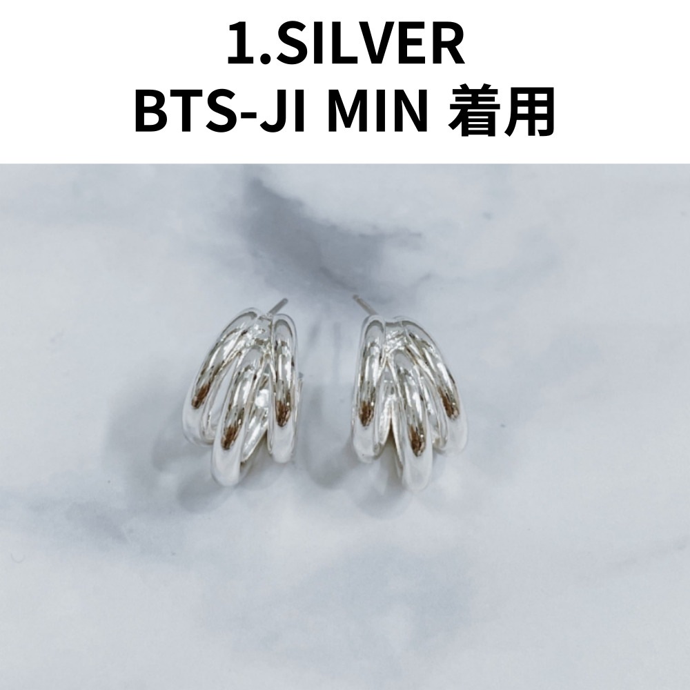 BTS JI MIN I着用/クーポン贈呈/韓国ファッション/ ジュエリー/Tate Earrings ピアス