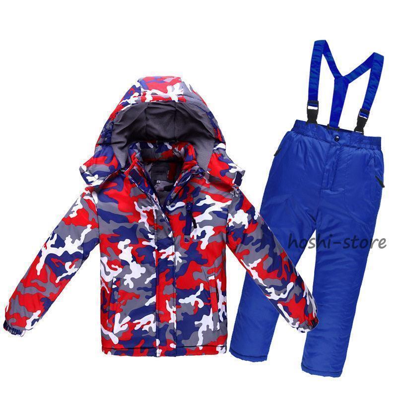 スノーボードウェア スキーウェア キッズ 子供 上下セット サロペット スノボー スキー パンツ 可愛い 子供服 撥水 防風 防寒 厚手 雪遊び