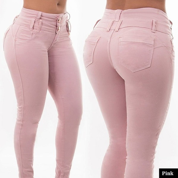 ファッション女性セクシーなボディコンスキニージーンズデニムパンツリップペンシルパンツS - 2XL ファッション女性セクシーなボディコンスキニージーンズデニムパンツリップペンシルパンツS - 2XL