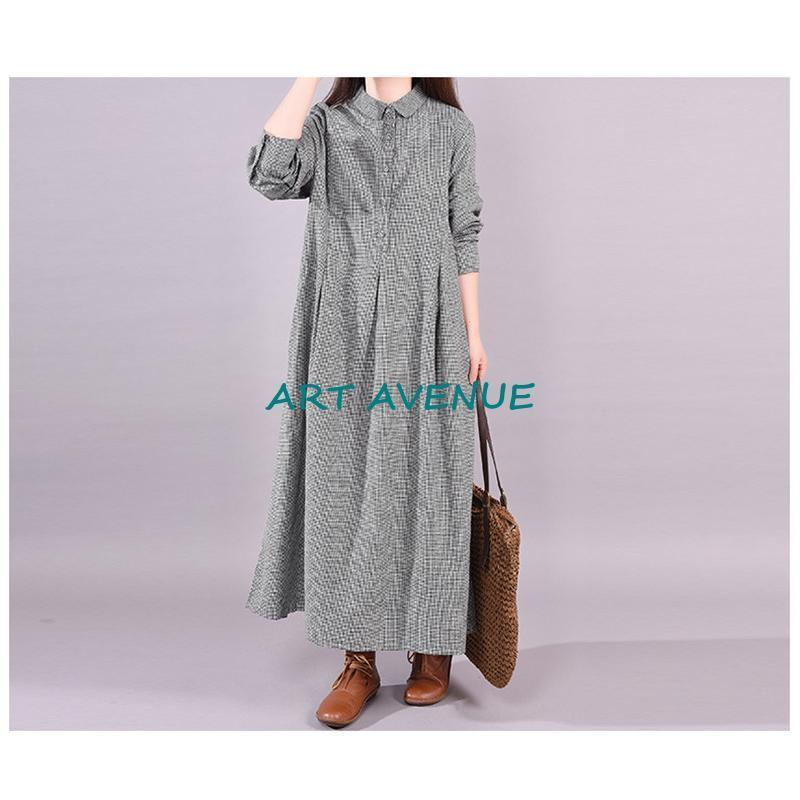 ワンピース 長袖 秋 ロングワンピース 秋 40代 レディース チェック柄 マキシ シャツワンピース ギンガムチェック 体型カバー 大きいサイズ 春 ワンピース 長袖 秋 ロングワンピース 秋 40代 レディース チェック柄 マキシ シャツワンピース ギンガムチェック 体型カバー 大きいサイズ 春