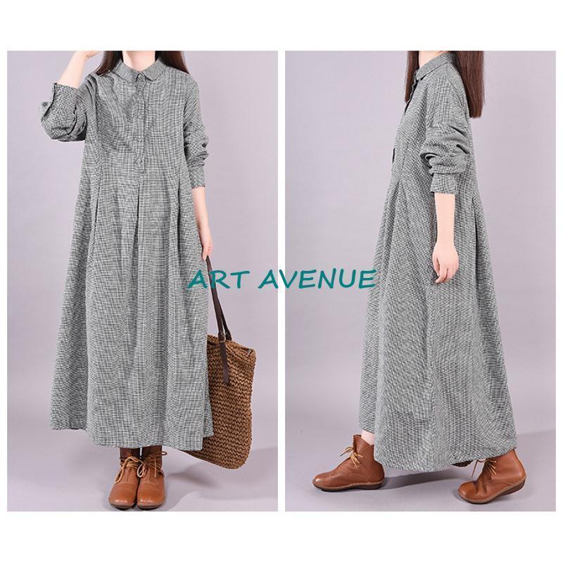 ワンピース 長袖 秋 ロングワンピース 秋 40代 レディース チェック柄 マキシ シャツワンピース ギンガムチェック 体型カバー 大きいサイズ 春 ワンピース 長袖 秋 ロングワンピース 秋 40代 レディース チェック柄 マキシ シャツワンピース ギンガムチェック 体型カバー 大きいサイズ 春