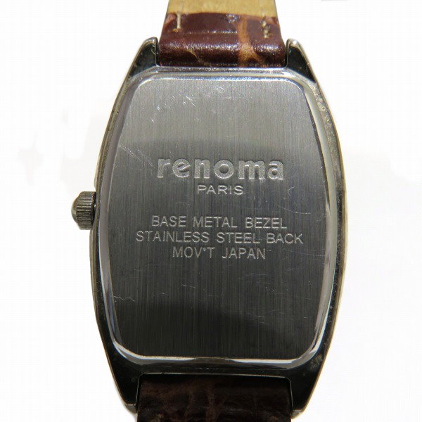 renoma レノマ レディース腕時計クオーツ 早かれ