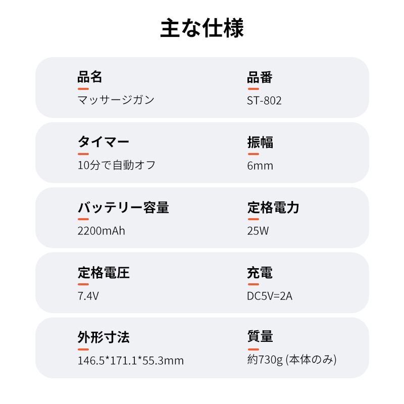 マッサージガン 筋膜リリース 電動マッサージ器 マッサージガン ハンディマッサージャー マルチマッサージャー 6種のアタッチメント 5つの強度調節可能 深くまで届く深層振動力 全身ケア リラックス