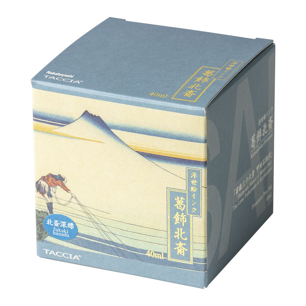 （まとめ買い）TACCIA 万年筆用インク 浮世絵インク 40ml 北斎深縹 TFPI-WD42-4 [x3]