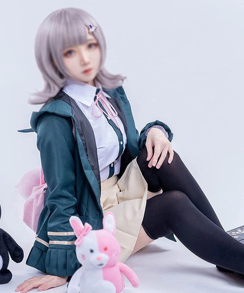 ウィッグ付き 七海千秋 コスプレ ハロウィン スーパーダンガン