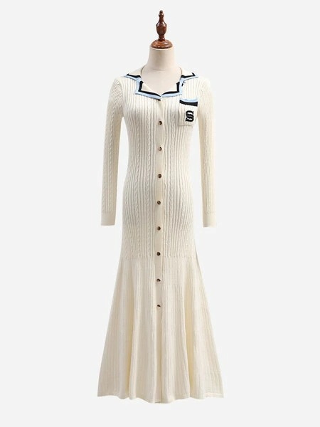 【急速出荷 2025年新作】前開きワンピース リブニットワンピース 襟付きワンピース ニットマーメイドワンピース 韓国ニットワンピース レディース ワンピース ニットワンピース ロングワンピース 韓国 【急速出荷 2025年新作】前開きワンピース リブニットワンピース 襟付きワンピース ニットマーメイドワンピース 韓国ニットワンピース レディース ワンピース ニットワンピース ロングワンピース 韓国