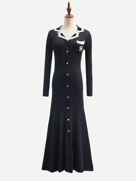 【急速出荷 2025年新作】前開きワンピース リブニットワンピース 襟付きワンピース ニットマーメイドワンピース 韓国ニットワンピース レディース ワンピース ニットワンピース ロングワンピース 韓国 【急速出荷 2025年新作】前開きワンピース リブニットワンピース 襟付きワンピース ニットマーメイドワンピース 韓国ニットワンピース レディース ワンピース ニットワンピース ロングワンピース 韓国