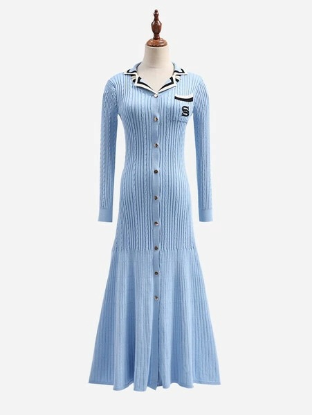 【急速出荷 2025年新作】前開きワンピース リブニットワンピース 襟付きワンピース ニットマーメイドワンピース 韓国ニットワンピース レディース ワンピース ニットワンピース ロングワンピース 韓国 【急速出荷 2025年新作】前開きワンピース リブニットワンピース 襟付きワンピース ニットマーメイドワンピース 韓国ニットワンピース レディース ワンピース ニットワンピース ロングワンピース 韓国