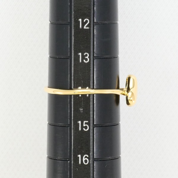 (C120101) K18 YG リング 指輪 約14号 リング 指輪 シトリンリング K18YG ゴールド 750AU 18K 14号