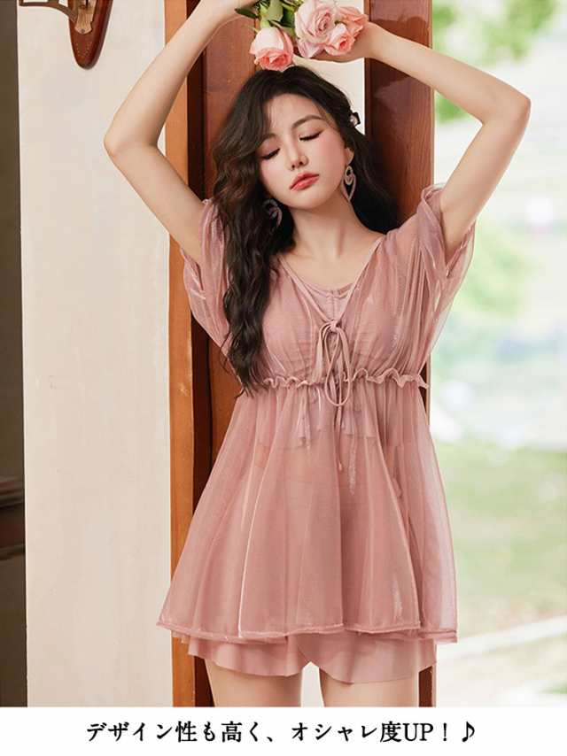 3点セット 水着 レディース 温泉 体型カバー カバーアップ ビキニ 夏 セパレート ショートパンツ 小胸 水陸両用 おしゃれ キレイ かわいい セクシー ビキニ水着 ファション タンキニ ビキニシ