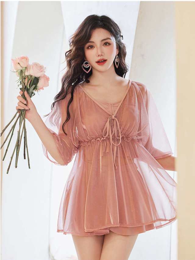 3点セット 水着 レディース 温泉 体型カバー カバーアップ ビキニ 夏 セパレート ショートパンツ 小胸 水陸両用 おしゃれ キレイ かわいい セクシー ビキニ水着 ファション タンキニ ビキニシ