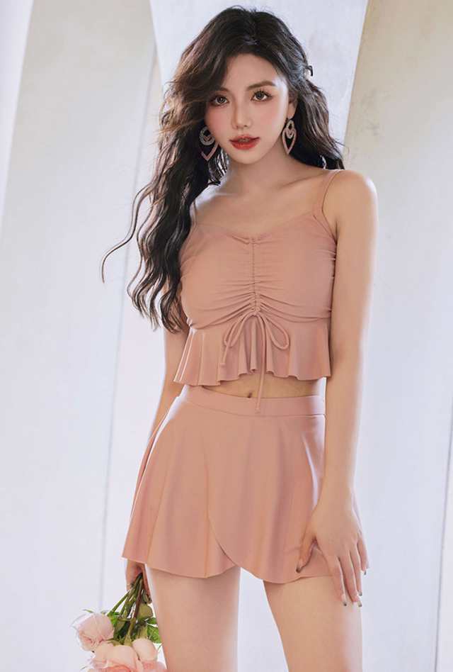 3点セット 水着 レディース 温泉 体型カバー カバーアップ ビキニ 夏 セパレート ショートパンツ 小胸 水陸両用 おしゃれ キレイ かわいい セクシー ビキニ水着 ファション タンキニ ビキニシ