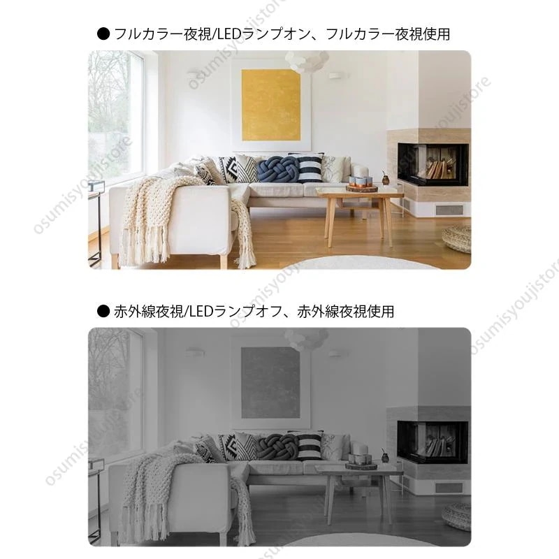 【急速出荷】防犯カメラ ワイヤレス wifi対応 スマホ連動 家庭用 監視カメラセット 室内 駐車場用 60度回転 自動追跡 見守りカメラ 高齢者 ペット 2Ｇカード付 防犯グッズ