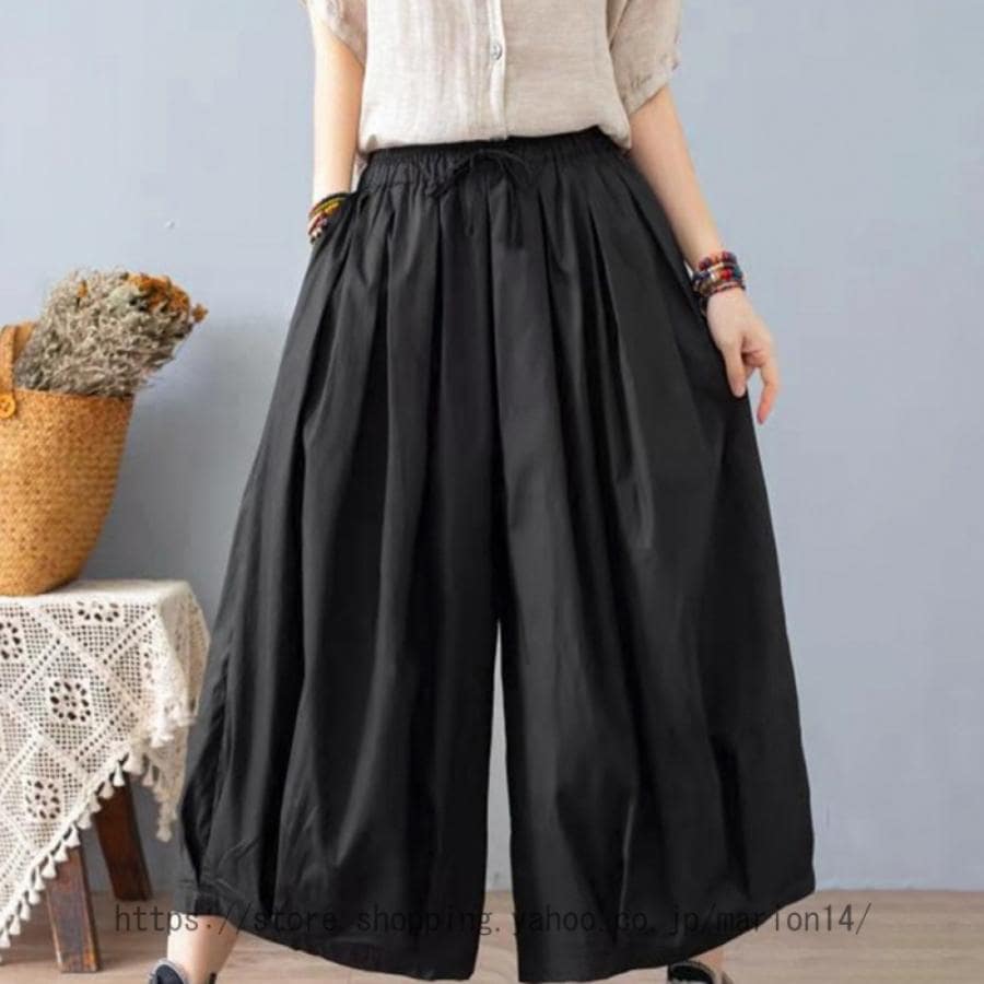 サルンツ ロングパンツ ワイドパンツ 麻 ゆったり 通気 ウゴム レディース ンパンツ ボ ガウチョパンツ 無地 ゆったり 麻 サルンツ ロングパンツ ワイドパンツ 麻 ゆったり 通気 ウゴム レディース ンパンツ ボ ガウチョパンツ 無地 ゆったり 麻