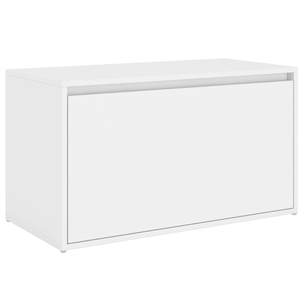 ホールベンチ 80x40x45 cm ホワイト エンジニアリングウッド baskapel.nl