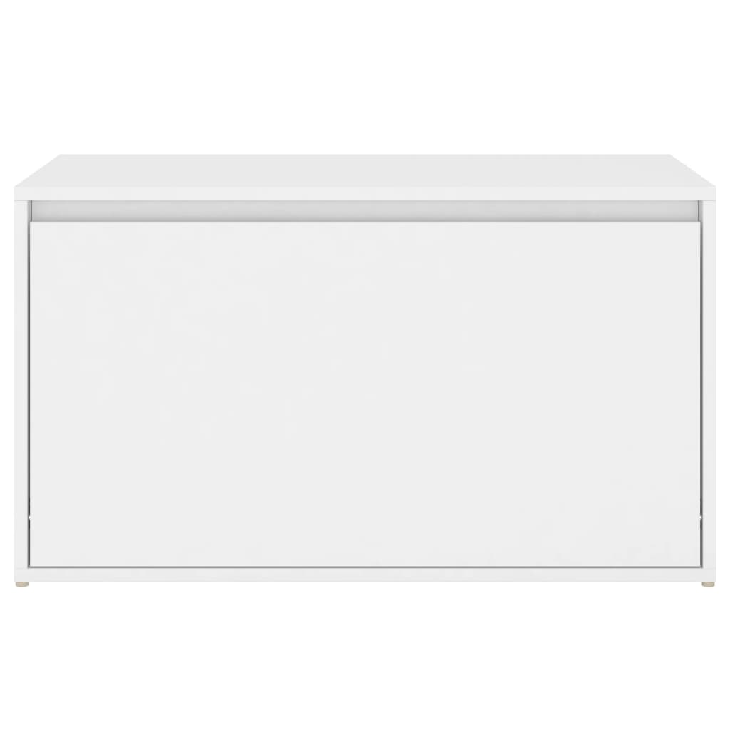 ホールベンチ 80x40x45 cm ホワイト エンジニアリングウッド baskapel.nl