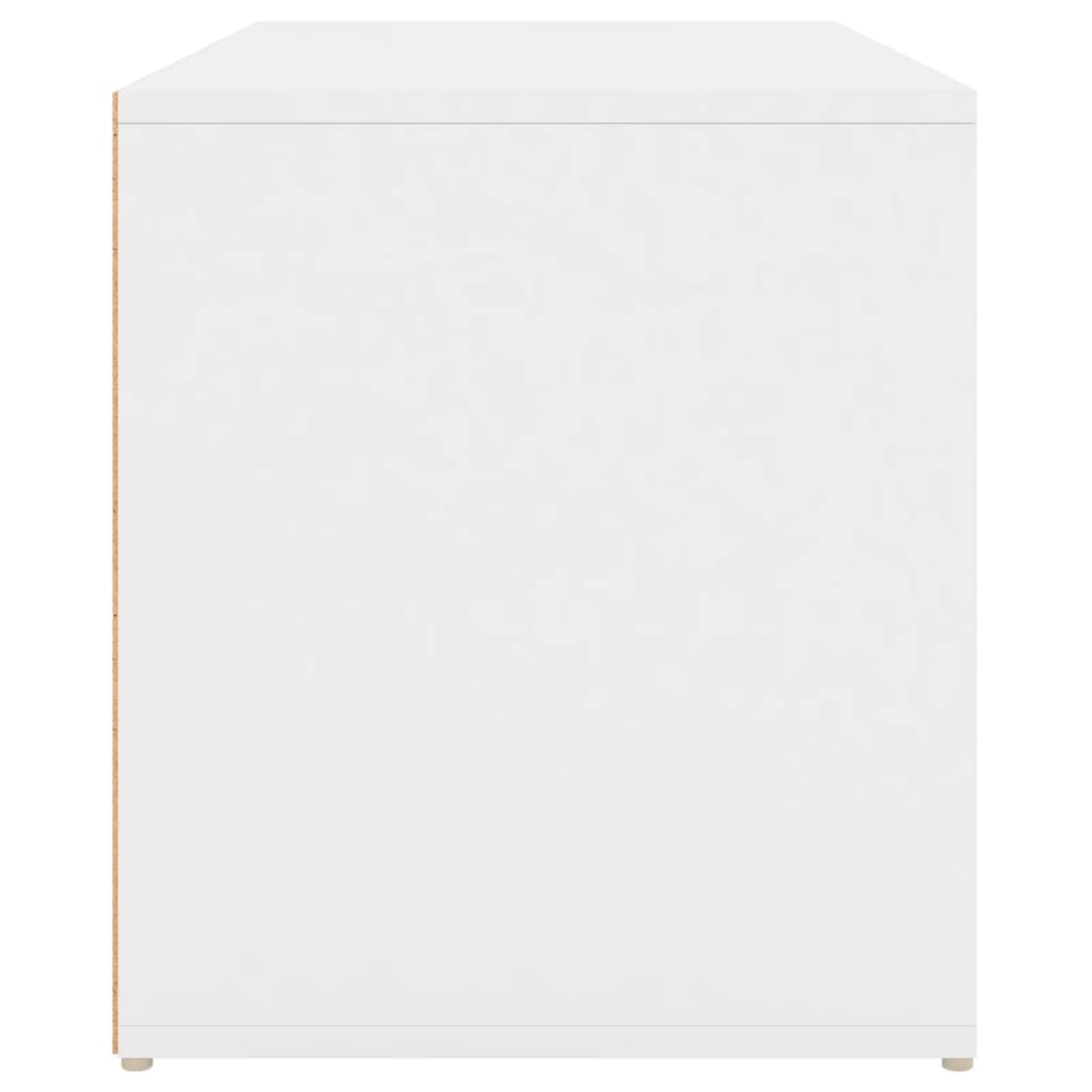 ホールベンチ 80x40x45 cm ホワイト エンジニアリングウッド baskapel.nl