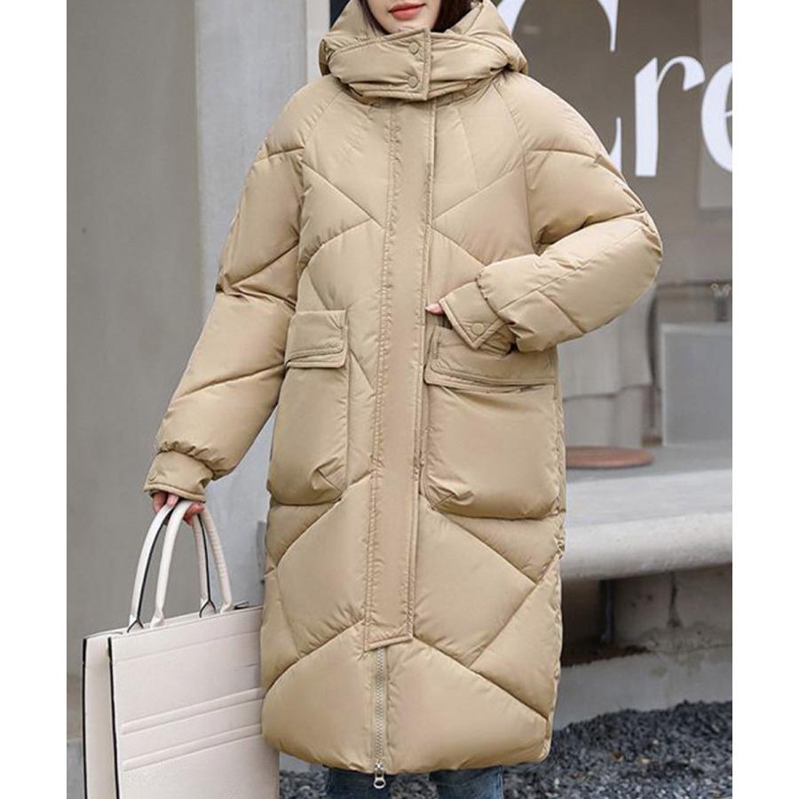 フェイクダウンコート ロング 中綿コード フェイクダウンコート ロング 中綿コード