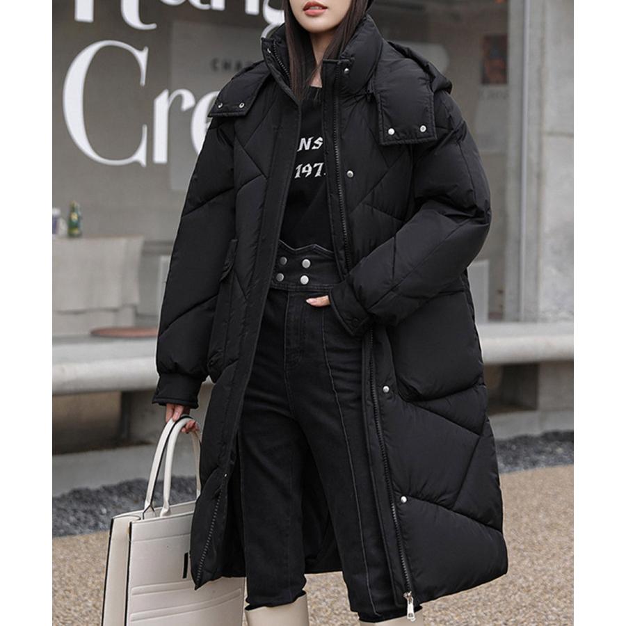 フェイクダウンコート ロング 中綿コード フェイクダウンコート ロング 中綿コード