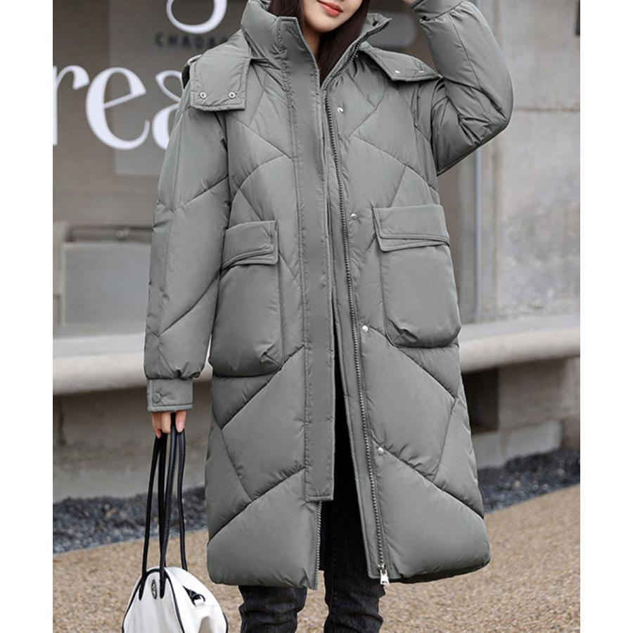 フェイクダウンコート ロング 中綿コード フェイクダウンコート ロング 中綿コード