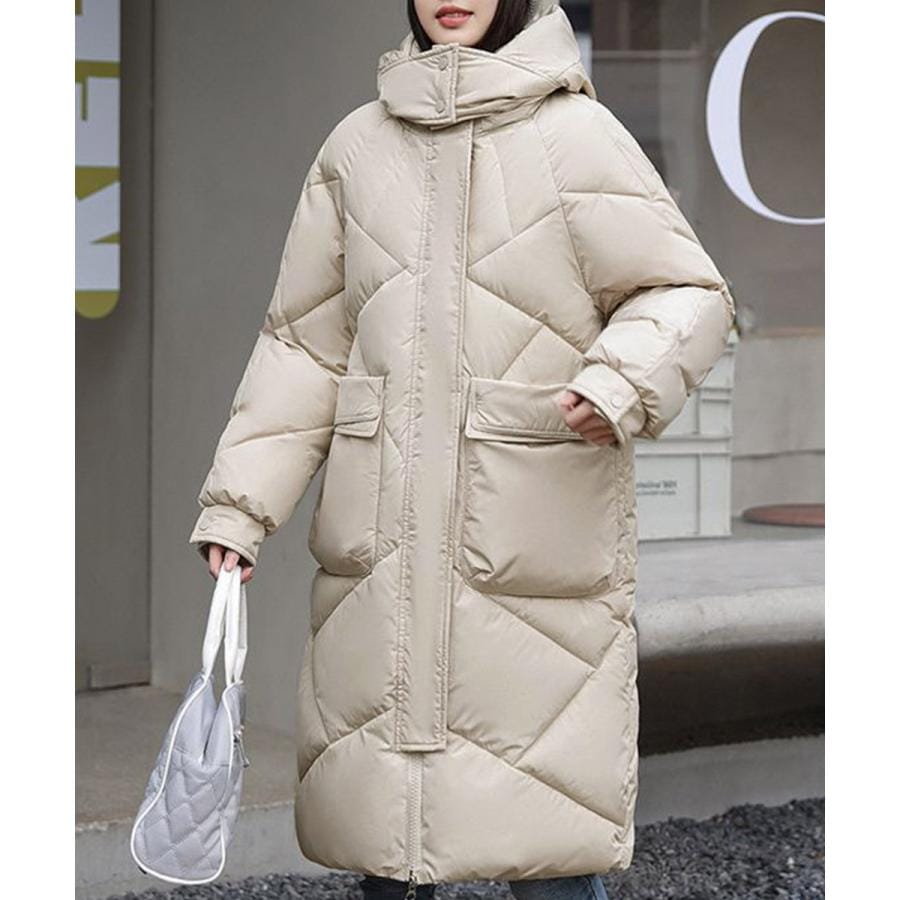 フェイクダウンコート ロング 中綿コード フェイクダウンコート ロング 中綿コード